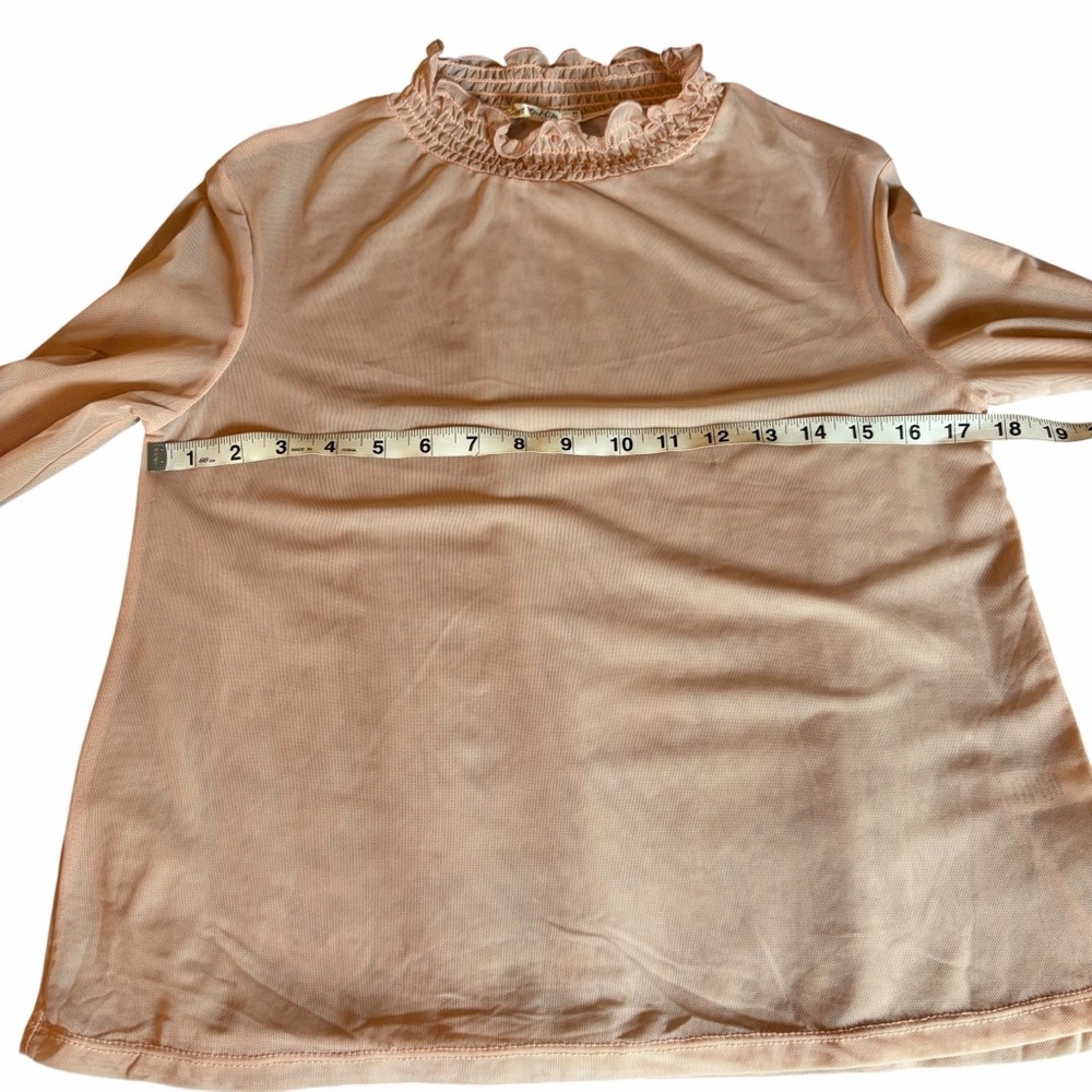 DOLLS KILL “NOT HOLDING BACK” SHEER PINK LONG SLEEVE TOP – SIZE M - Picture 6 of 12